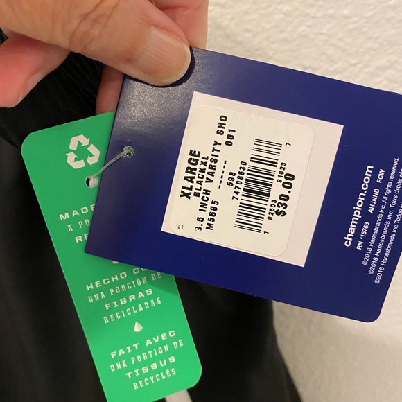 Champion Women’s Black Doubledry 3.5" Varsity Shorts w/Liner - XL - Picture 2 of 10